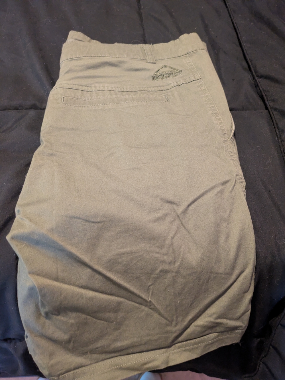 Men's Olive Hybrid Shorts with Subtle Logo